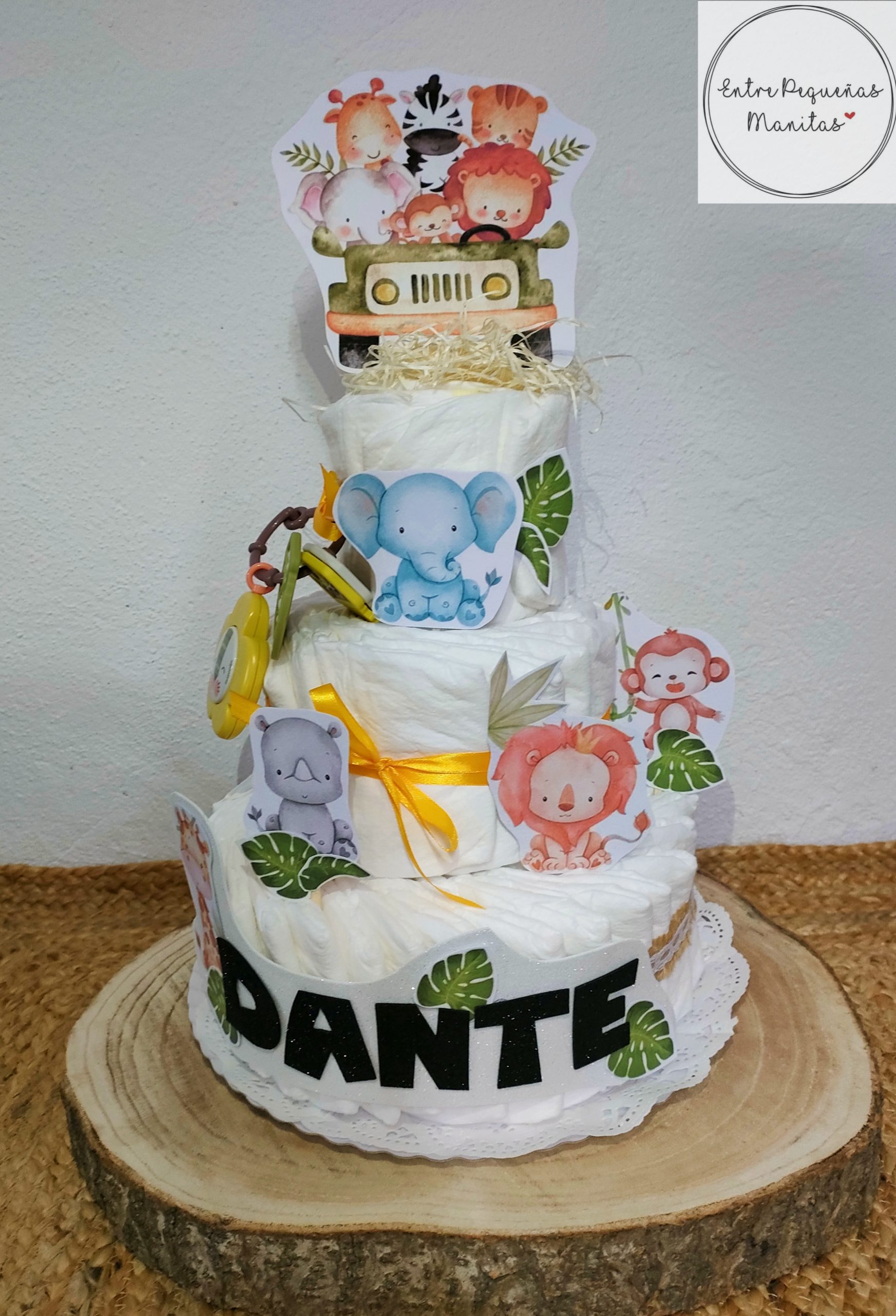 de pañales personalizada safari – Manitas